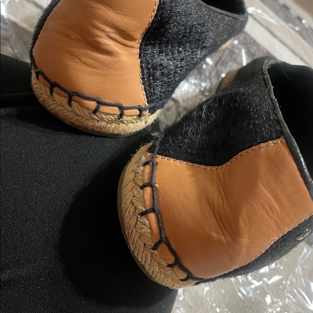 Ugg black sandrinne calf hair scales loafer size 9 - Picture 4 of 7